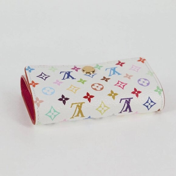 LOUIS VUITTON Multicolor LV x TM Multicles6 Key Case White M14092 Auth 128097SM - Picture 5 of 16